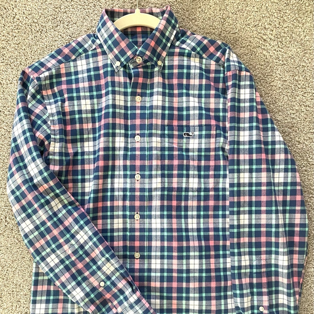 Vinyard Vines classic Tucker Shirt Size S multicolored plaid